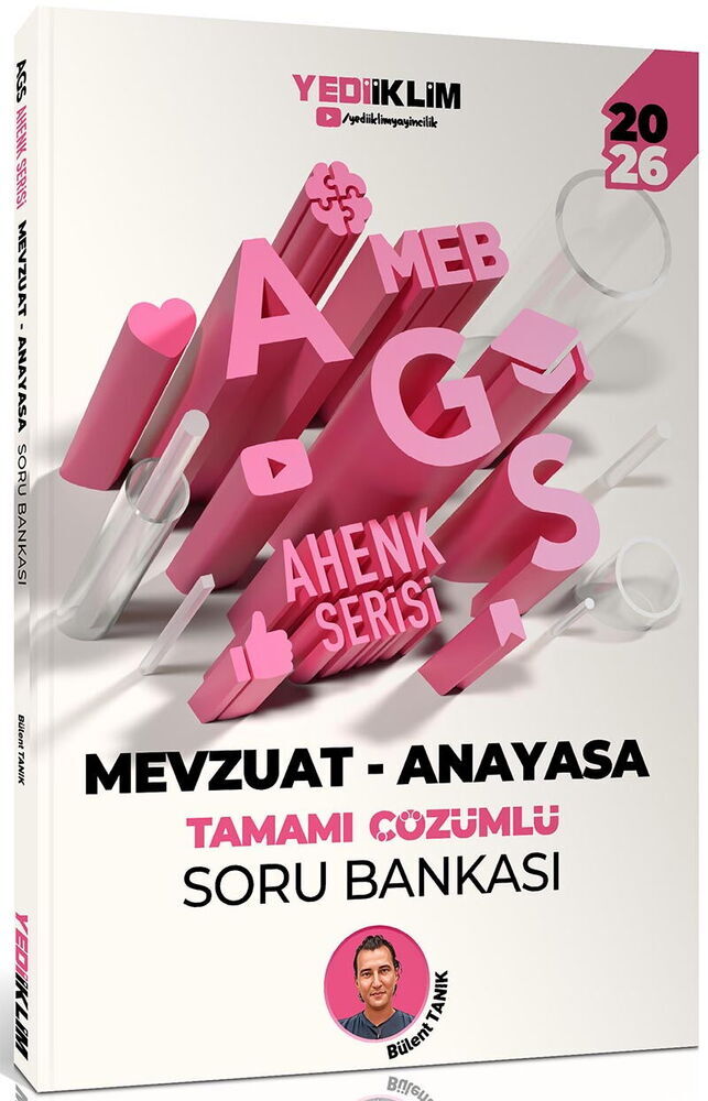 Yediiklim Yayınları 2026 MEB AGS Ahenk Serisi Mevzuat - Anayasa Tamamı Çözümlü Soru Bankası