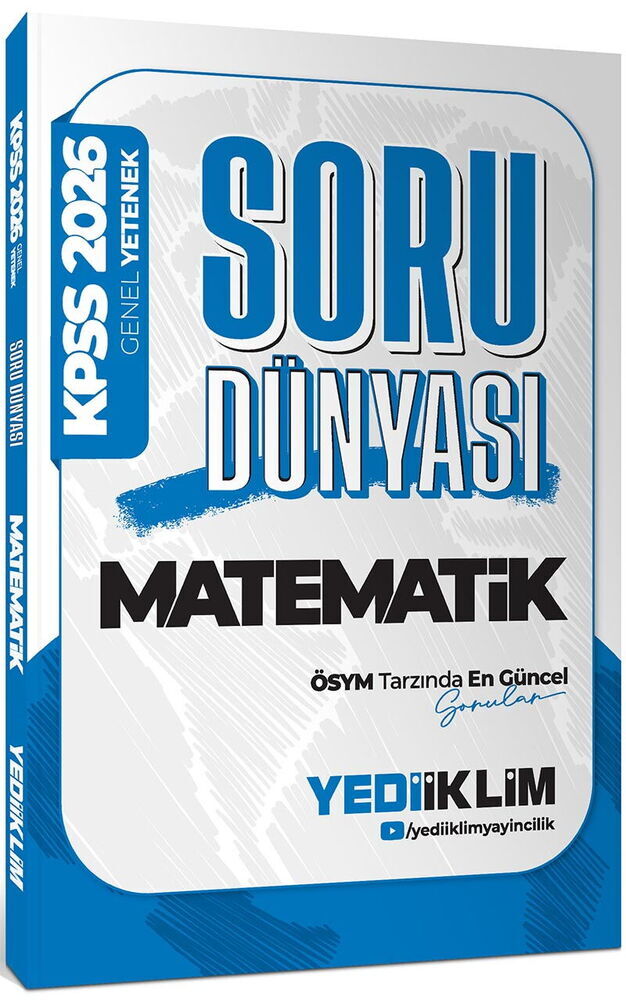 Yediiklim Yayınları 2026 KPSS Genel Yetenek Matematik Soru Dünyası