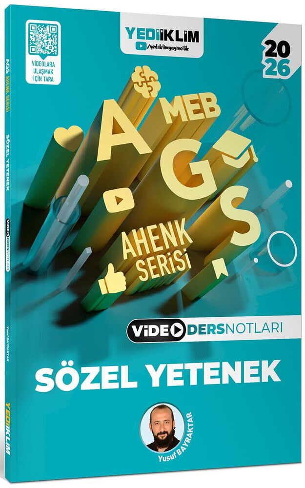 Yediiklim Yayınları 2026 MEB AGS Ahenk Serisi Sözel Yetenek Video Ders Notları