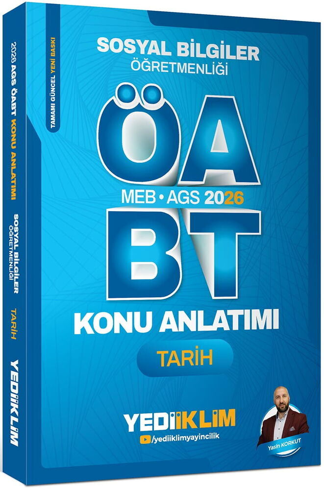 Yediiklim Yayınları 2026 MEB AGS ÖABT Sosyal Bilgiler Öğretmenliği Tarih Konu Anlatımı