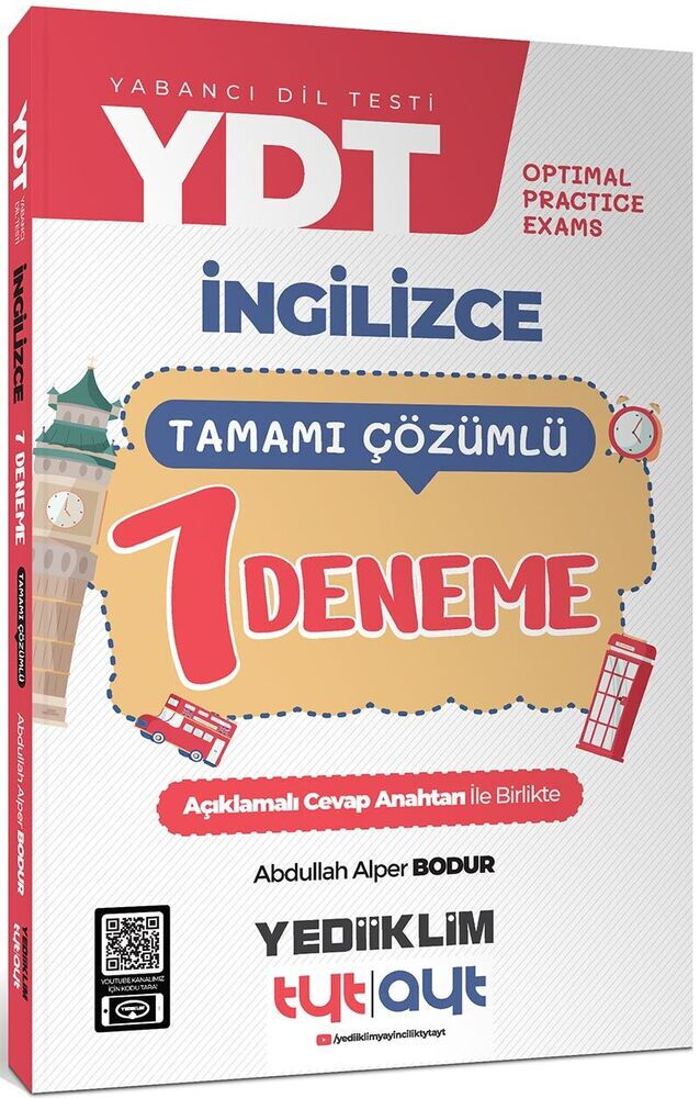 Yediiklim Yayınları YDT Optimal Practice Exams Tamamı Çözümlü 7 Deneme