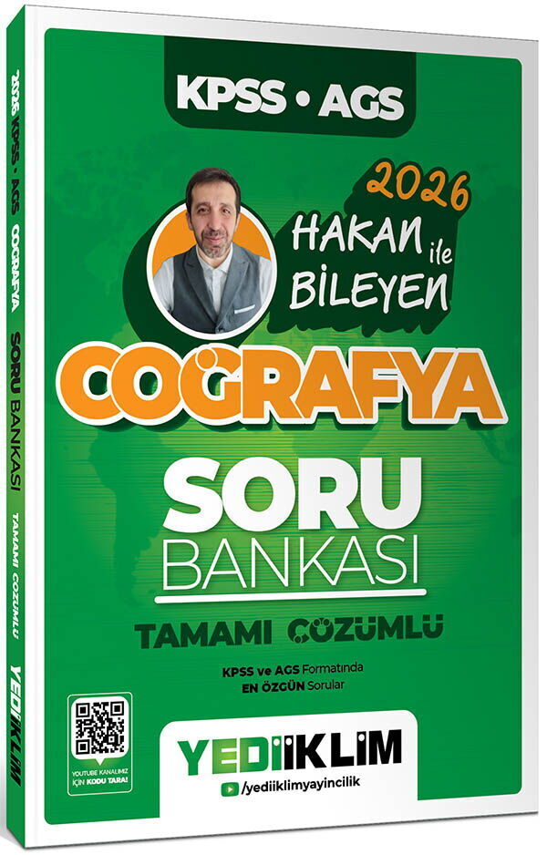 Yediiklim Yayınları 2026 KPSS AGS Coğrafya Tamamı Çözümlü Soru Bankası-Hakan Bileyen