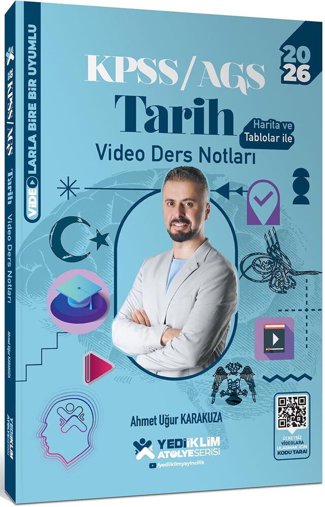 Yediiklim Yayınları 2026 KPSS Genel Kültür Atölye Tarih Video Ders Notları