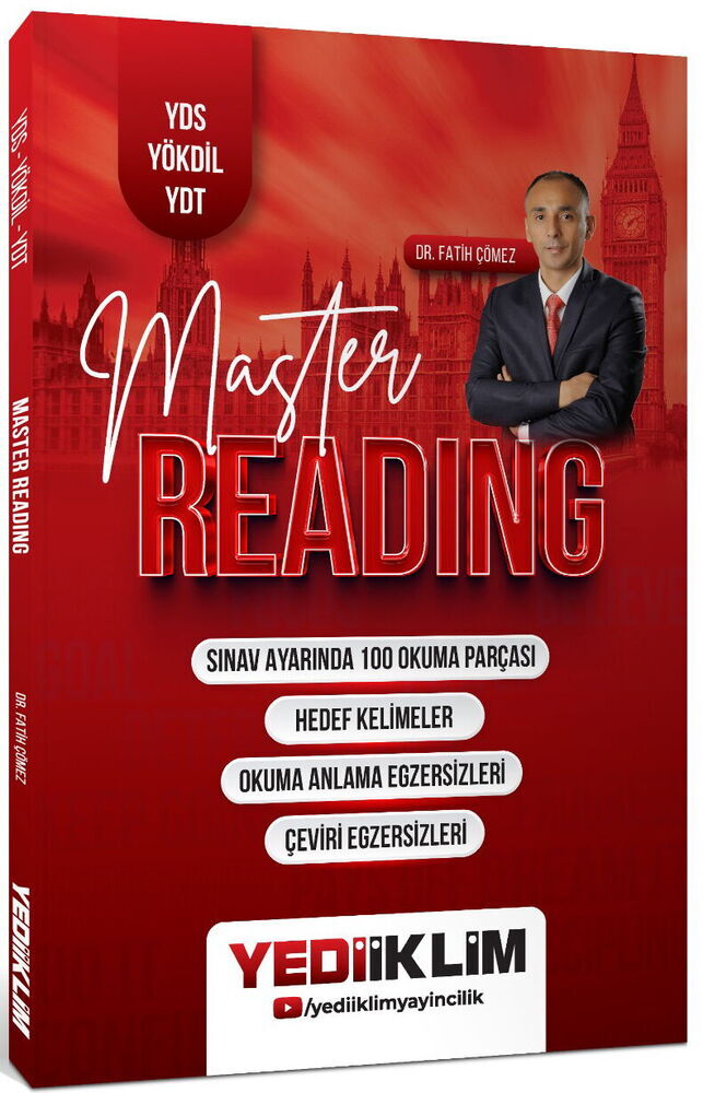 Yediiklim Yayınları YDS YÖKDİL YDT Master Reading Soru Bankası