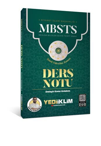 Yediiklim Yayınları 2025 MBSTS Konu Anlatımlı Ders Notu - Burhan KARAKIŞLA