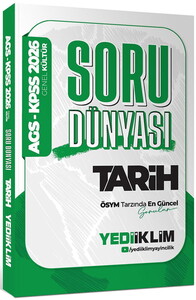 Yediiklim Yayınları 2026 KPSS-AGS Genel Kültür Tarih Soru Dünyası