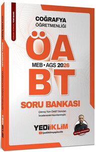 Yediiklim 2026 MEB AGS ÖABT Coğrafya Öğretmenliği  Tamamı Çözümlü Soru Bankası