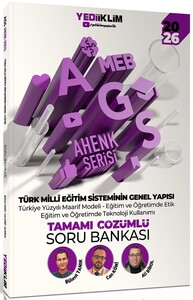 Yediiklim Yayınları 2026 MEB AGS Ahenk Serisi Türk Milli Eğitim Sisteminin Genel Yapısı Tamamı Çözümlü Soru Bankası