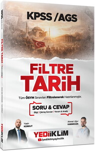 Yediiklim Yayınları 2026 KPSS AGS Filtre Tarih Soru Cevap