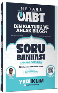 Yediiklim Yayınları 2026 MEB AGS ÖABT Din Kültürü ve Ahlak Bilgisi Tamamı çözümlü Soru Bankası