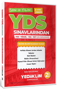 Yediiklim Yayınları YDS E-YDS YÖKDİL Son 10 Yılın YDS Kelimeleri (2.Kitap)
