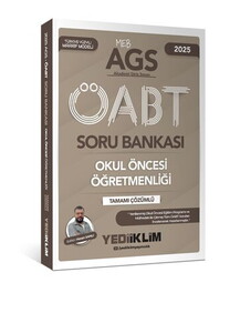 Yediiklim Yayınları 2025 MEB AGS ÖABT Okul Öncesi Öğretmenliği Tamamı Çözümlü Soru Bankası