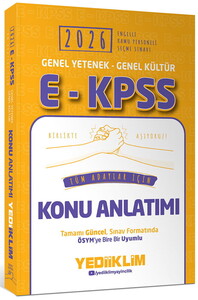 Yediiklim Yayınları 2026 E - KPSS Genel Yetenek Genel Kültür Tüm Adaylar İçin Konu Anlatımı