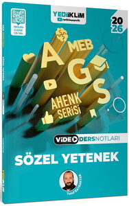 Yediiklim Yayınları 2026 MEB AGS Ahenk Serisi Sözel Yetenek Video Ders Notları