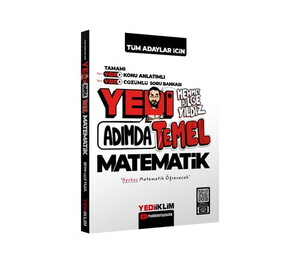 Yediiklim Yayınları Yedi Adımda Temel Matematik Video Konu Anlatımlı Video Çözümlü Soru Bankası #1