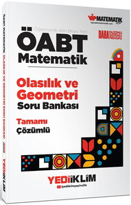 Yediiklim Yayınları ÖABT Matematik Öğretmenliği Olasılık ve Geometri Tamamı Çözümlü Soru Bankası