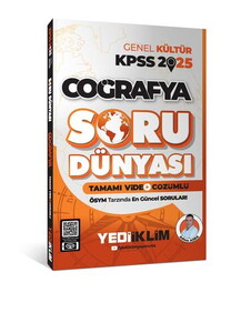 Yediiklim Yayınları 2025 KPSS Genel Kültür Coğrafya Tamamı Video Çözümlü Soru Dünyası #1