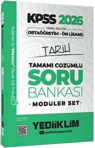 Yediiklim Yayınları 2026 KPSS Ortaöğretim Ön Lisans Genel Yetenek Genel Kültür Tamamı Çözümlü Soru Bankası Modüler Set #4