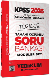 Yediiklim Yayınları 2026 KPSS Ortaöğretim Ön Lisans Genel Yetenek Genel Kültür Tamamı Çözümlü Soru Bankası Modüler Set #2