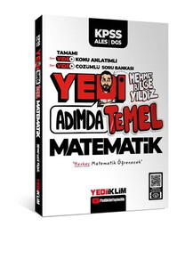 Yediiklim Yayınları KPSS-ALES-DGS Yedi Adımda Temel Matematik Video Konu Anlatımlı Video Çözümlü Soru Bankası #1