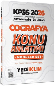 Yediiklim Yayınları 2026 KPSS Ortaöğretim Ön Lisans Genel Yetenek Genel Kültür Konu Anlatımı Modüler Set #5