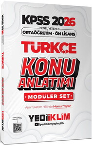 Yediiklim Yayınları 2026 KPSS Ortaöğretim Ön Lisans Genel Yetenek Genel Kültür Konu Anlatımı Modüler Set #2