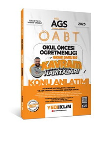 Yediiklim Yayınları 2025 MEB AGS ÖABT Okul Öncesi Öğretmenliği Hasan Sanlı İle Kavram Haritaları Konu Anlatımı