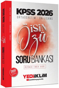 Yediiklim Yayınları 2026 Kpss Ortaöğretim-Önlisans İŞİN ÖZÜ Tek Kitap Soru Bankası(2850 soru)