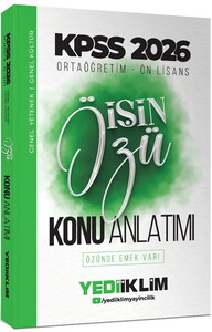 Yediiklim Yayınları 2026 Kpss Ortaöğretim-Önlisans İŞİN ÖZÜ Tek Kitap Tamamı Renkli Konu Anlatımı