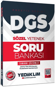 Yediiklim Yayınları 2026 DGS Prestij Serisi Sözel Yetenek Tamamı Çözümlü Soru Bankası