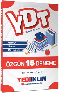Yediiklim Yayınları YDT 15 Özgün Deneme