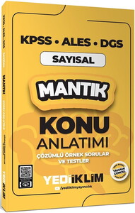 Yediiklim Yayınları 2026 KPSS ALES DGS Sayısal Mantık Konu Anlatımı