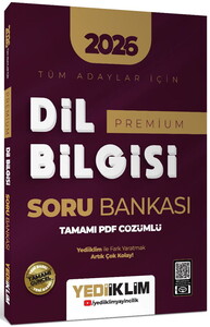 Yediiklim Yayınları 2026 Tüm Adaylar İçin Dil Bilgisi Premium Tamamı PDF Çözümlü Soru Bankası
