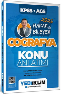 Yediiklim Yayınları 2026 KPSS AGS Coğrafya Konu Anlatımı -Hakan Bileyen