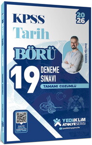 Yediiklim Yayınları 2026 KPSS Atölye Serisi Börü Tarih Tamamı Çözümlü 19 Deneme Sınavı