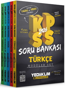 Yediiklim Yayınları 2026 KPSS Genel Yetenek Genel Kültür Tamamı Hem Yazılı Hem Video Çözümlü Modüler Set Soru Bankası (5 Kitap)  #1