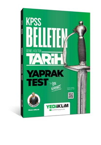 Yediiklim Yayınları KPSS Genel Kültür Belleten Tarih Çek Kopart Yaprak Test #1