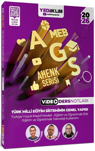Yediiklim Yayınları 2026 MEB AGS Ahenk Serisi Türk Milli Eğitim Sisteminin Genel Yapısı Video Ders Notları