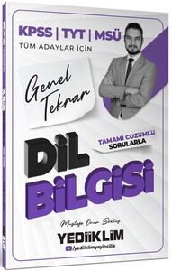 Yediiklim Yayınları 2026 KPSS TYT MSÜ Tüm Adaylar İçin Dil Bilgisi Tamamı Çözümlü Sorularla Genel Tekrar