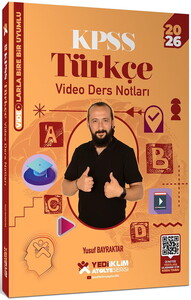 Yediiklim Yayınları 2026 KPSS Genel Yetenek Atölye Serisi Türkçe Video Ders Notları