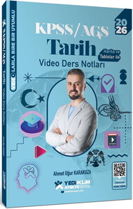 Yediiklim Yayınları 2026 KPSS Genel Kültür Atölye Tarih Video Ders Notları
