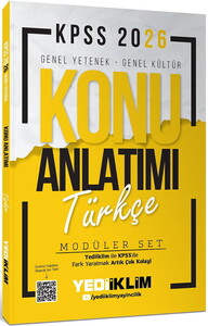 Yediiklim Yayınları 2026 KPSS Genel Yetenek - Genel Kültür Konu Anlatımı Modüler Set ( 5 Kitap) #4