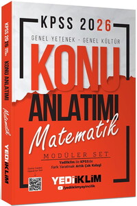 Yediiklim Yayınları 2026 KPSS Genel Yetenek - Genel Kültür Konu Anlatımı Modüler Set ( 5 Kitap) #5