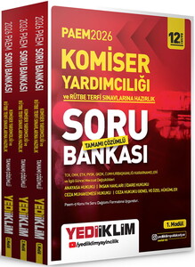 Yediiklim Yayınları 2026 PAEM Komiser Yardımcılığı ve Rütbe Terfi Sınavlarına Hazırlık Modüler Set Tamamı Çözümlü Soru Bankası 3