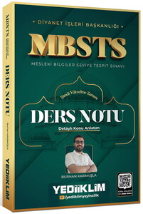 Yediiklim Yayınları Diyanet İşleri Başkanlığı  MBSTS Ders Notu
