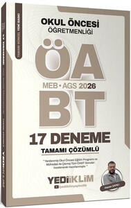 Yediiklim 2026 MEB AGS ÖABT Okul Öncesi Öğretmenliği Tamamı Çözümlü 17 Deneme 