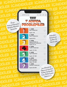 Yediiklim Yayınları 2025 Yedi Adımda Temelden Zirveye TYT Problemler Video Konu Anlatımlı Video Çözümlü Soru Bankası #2