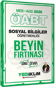 Yediiklim Yayınları 2026 MEB AGS ÖABT Sosyal Bilgiler Öğretmenliği Beyin Fırtınası Soru Cevap