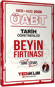 Yediiklim Yayınları 2026 MEB AGS ÖABT Tarih Öğretmenliği Beyin Fırtınası Soru Cevap