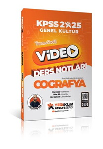 Yediiklim Yayınları 2025 KPSS Atölye Genel Kültür Coğrafya Video Ders Notları